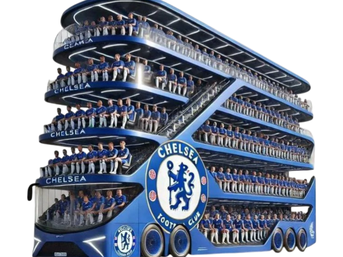 bus car club chelsea foot football