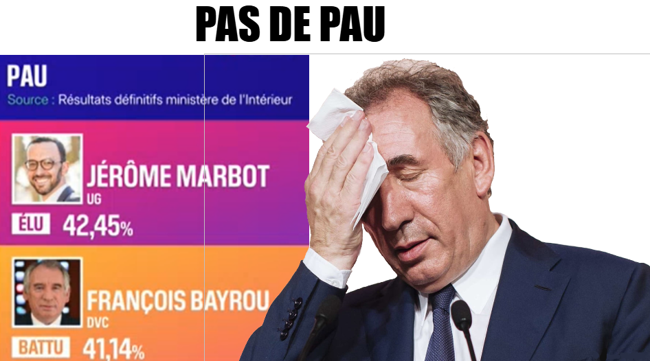 francois bayrou pau chance elections municipales election brise battu defaite premier ministre politique maire 00000