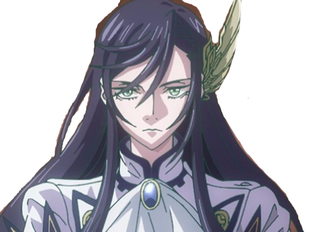 brunhilde record of ragnarok brunehilde valkyrie cheveux bleu nuit yeux vert broche aile bloop