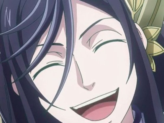 brunhilde record of ragnarok brunehilde valkyrie cheveux bleu nuit yeux vert broche aile bloop