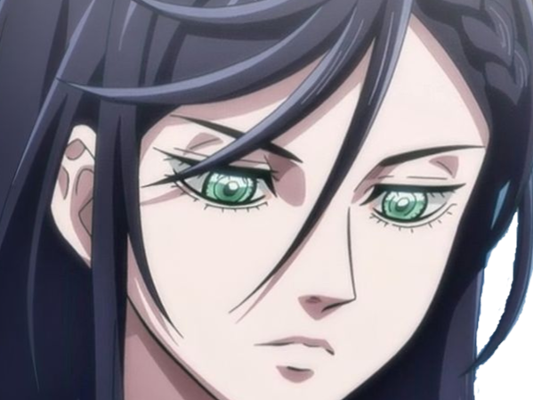 brunhilde record of ragnarok brunehilde valkyrie cheveux bleu nuit yeux vert broche aile bloop