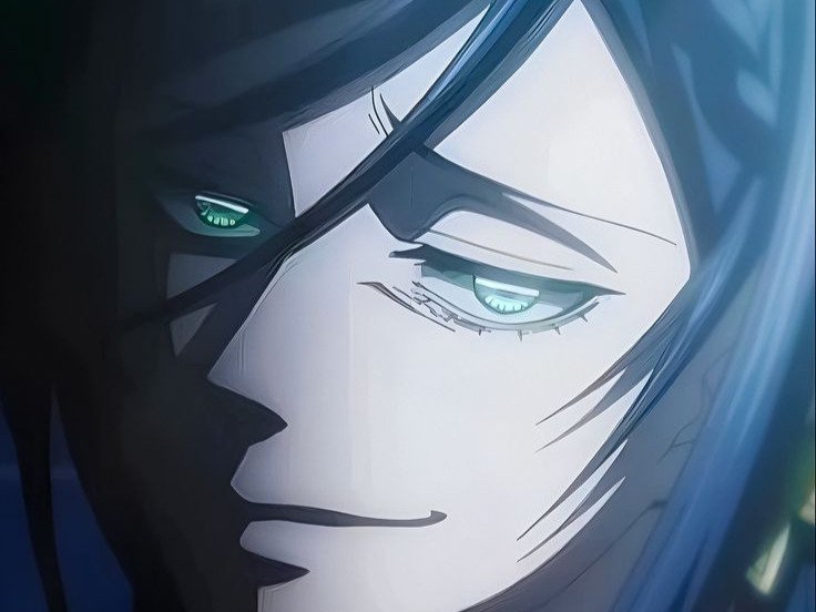 brunhilde record of ragnarok brunehilde valkyrie cheveux bleu nuit yeux vert broche aile bloop