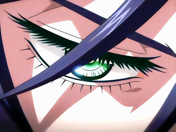 brunhilde record of ragnarok brunehilde valkyrie cheveux bleu nuit yeux vert broche aile bloop