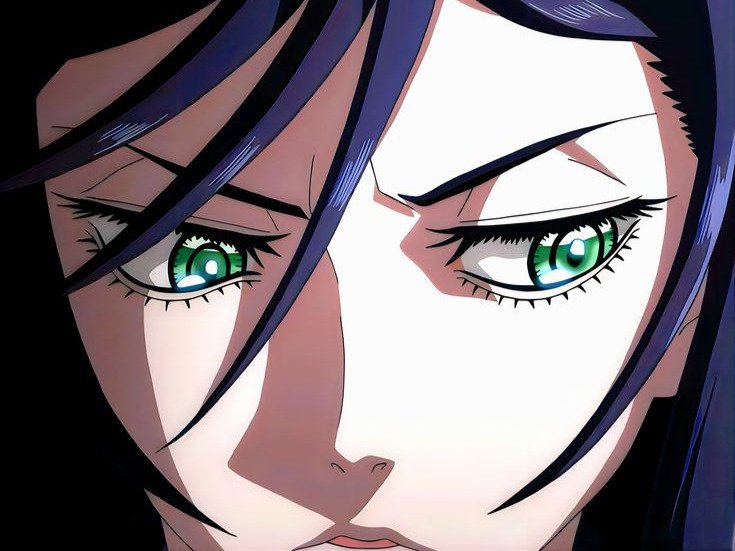 brunhilde record of ragnarok brunehilde valkyrie cheveux bleu nuit yeux vert broche aile bloop