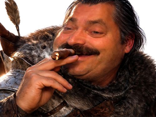 crimson desert guerrier kliff macduff cigare fume