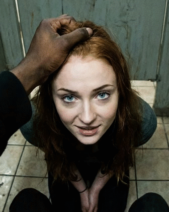 sansa redhead rdh hbo turner uk brit actress xmen grey celeb boca suck piper blow