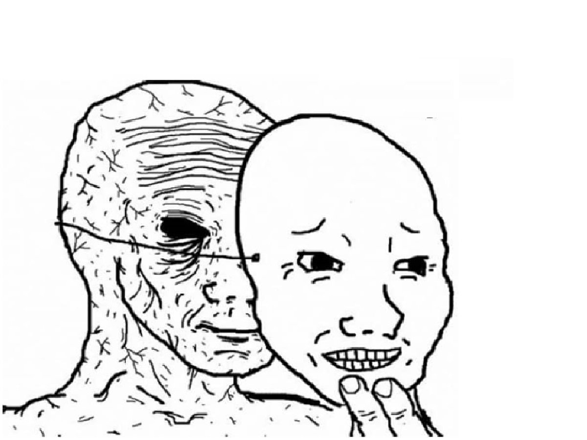 mask rage meme masque deprime doom doomer triste depressif supporte vide dead inside wojak