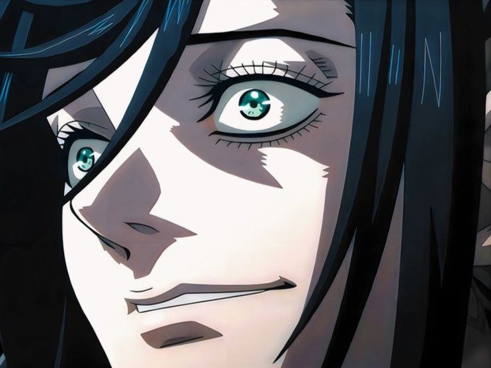 brunhilde record of ragnarok brunehilde cheveux bleu nuit yeux vert broche aile bloop