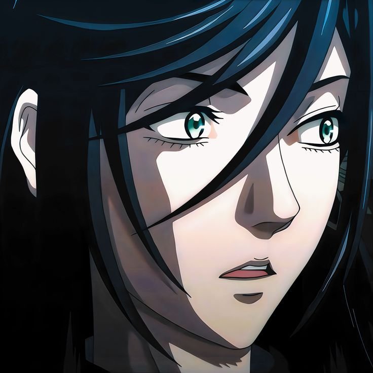 brunhilde record of ragnarok brunehilde cheveux bleu nuit yeux vert broche aile bloop