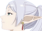 frieren-sousou-elfe-cheveux-blanc-oreilles-pointues-boucles-oreille-rouge-bloop