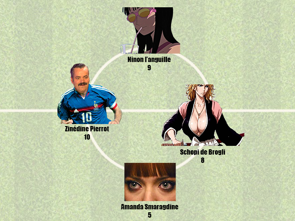 fic bloop bleach soul society tournoi composition equipe amanda rachel ninon celestin pierrot zidane zizou