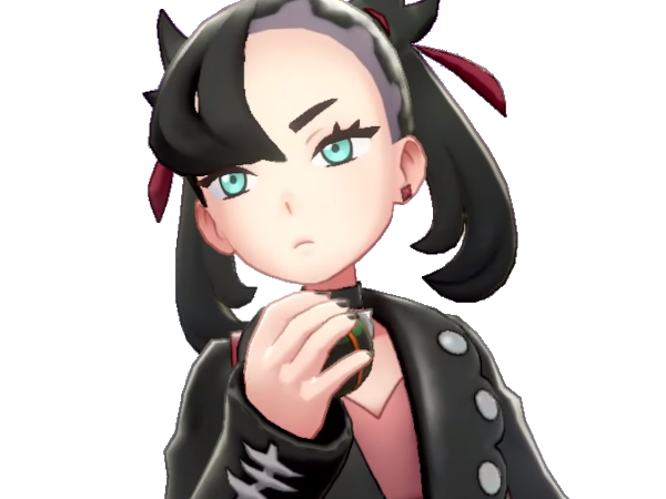 rosemary marnie mary pokemon pkm 8g galar dresseuse rivale anime jeu femme gothique punk
