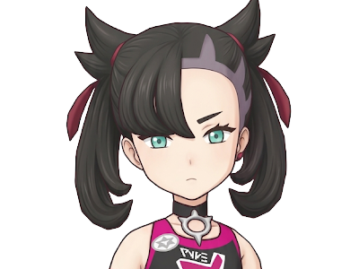 rosemary marnie mary pokemon pkm 8g galar dresseuse rivale anime jeu femme gothique punk