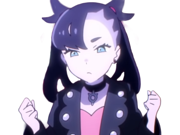 rosemary marnie mary pokemon pkm 8g galar dresseuse rivale anime jeu femme gothique punk