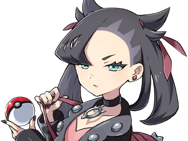 rosemary marnie mary pokemon pkm 8g galar dresseuse rivale anime jeu femme gothique punk