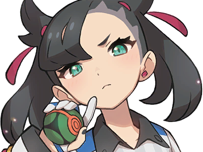 rosemary marnie mary pokemon pkm 8g galar dresseuse rivale anime jeu femme gothique punk