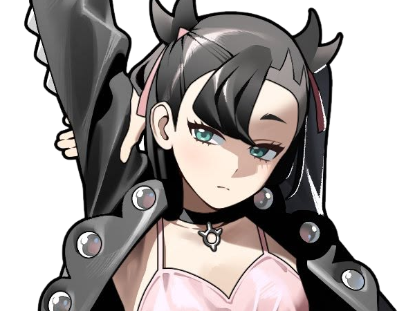 rosemary marnie mary pokemon pkm 8g galar dresseuse rivale anime jeu femme gothique punk