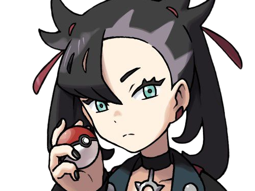 rosemary marnie mary pokemon pkm 8g galar dresseuse rivale anime jeu femme gothique punk