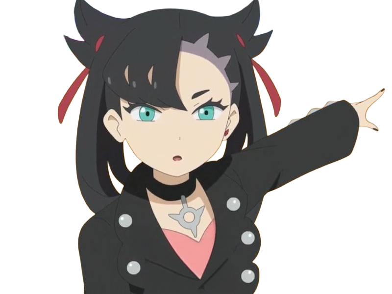 rosemary marnie mary pokemon pkm 8g galar dresseuse rivale anime jeu femme gothique punk
