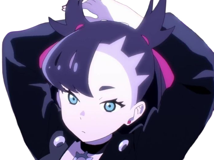 rosemary marnie mary pokemon pkm 8g galar dresseuse rivale anime jeu femme gothique punk