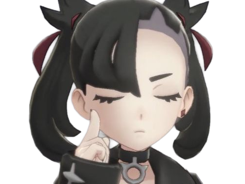 rosemary marnie mary pokemon pkm 8g galar dresseuse rivale anime jeu femme gothique punk