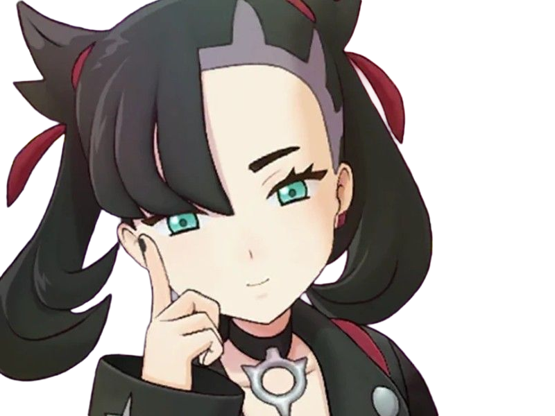 rosemary marnie mary pokemon pkm 8g galar dresseuse rivale anime jeu femme gothique punk