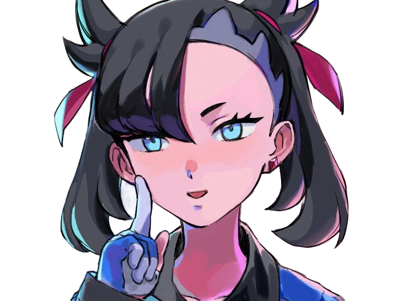 rosemary marnie mary pokemon pkm 8g galar dresseuse rivale anime jeu femme gothique punk