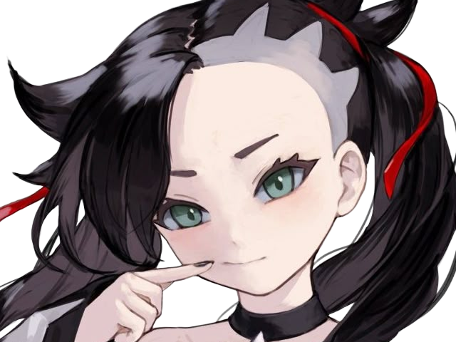 rosemary marnie mary pokemon pkm 8g galar dresseuse rivale anime jeu femme gothique punk