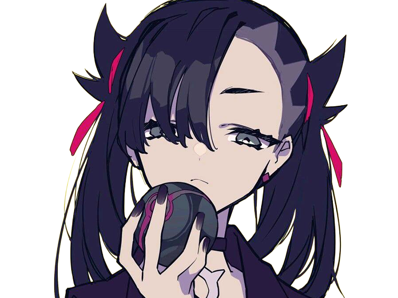 rosemary marnie mary pokemon pkm 8g galar dresseuse rivale anime jeu femme gothique punk