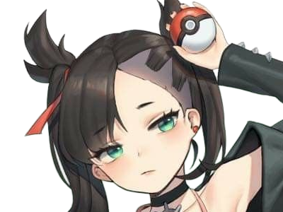 rosemary marnie mary pokemon pkm 8g galar dresseuse rivale anime jeu femme gothique punk