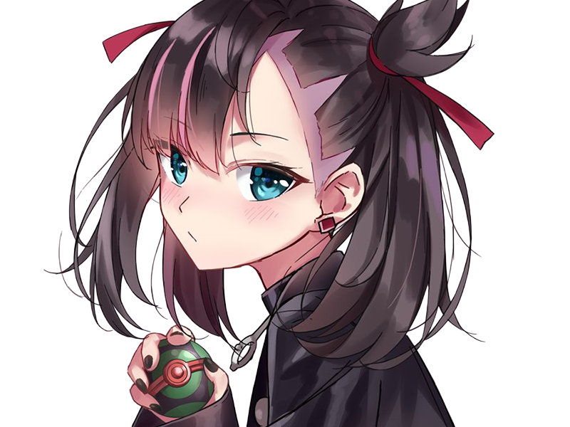 rosemary marnie mary pokemon pkm 8g galar dresseuse rivale anime jeu femme gothique punk