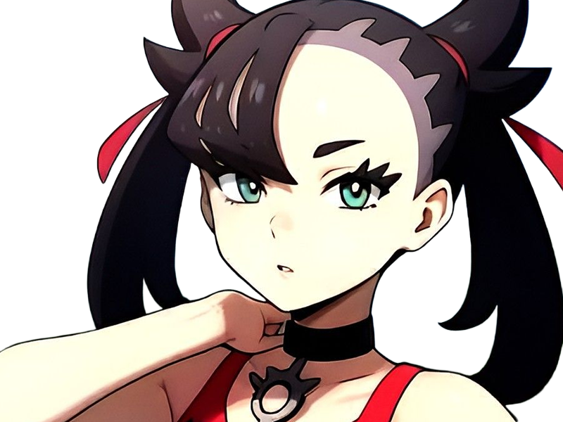 rosemary marnie mary pokemon pkm 8g galar dresseuse rivale anime jeu femme gothique punk
