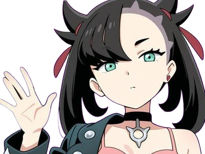 rosemary marnie mary pokemon pkm 8g galar dresseuse rivale anime jeu femme gothique punk