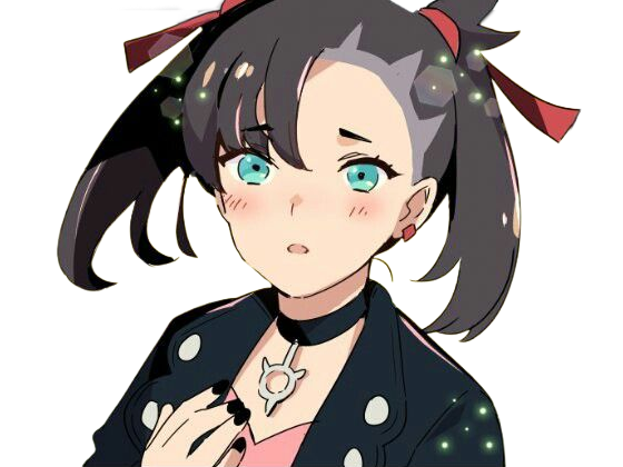rosemary marnie mary pokemon pkm 8g galar dresseuse rivale anime jeu femme gothique punk