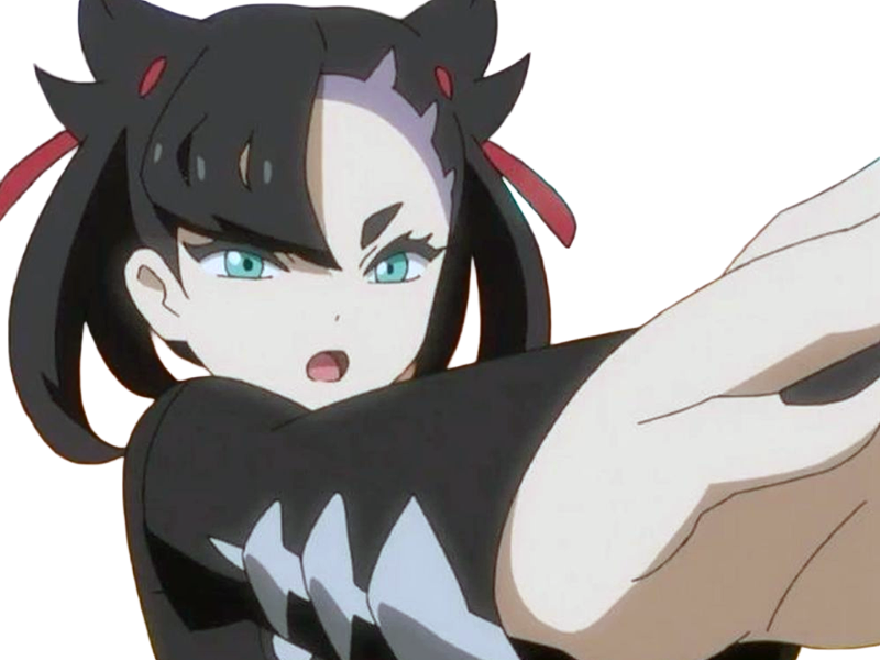 rosemary marnie mary pokemon pkm 8g galar dresseuse rivale anime jeu femme gothique punk