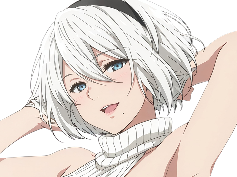 Sticker 2b moupe sans bandeau nier automata morgane waifu robot androide par Dark-63