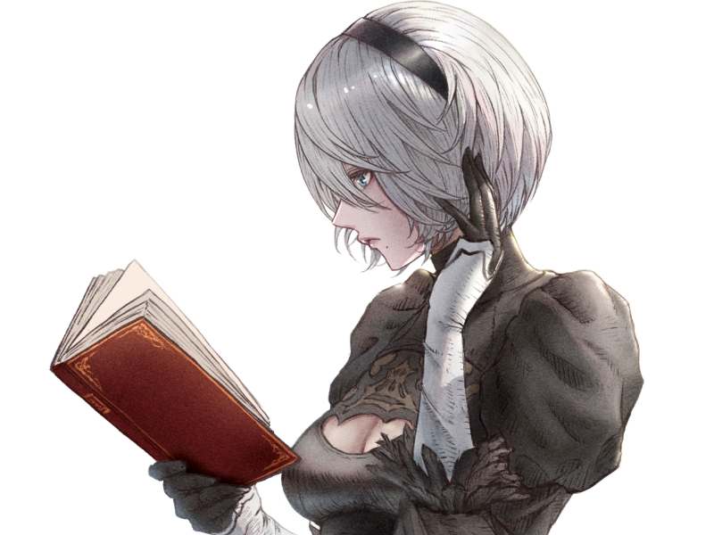 2b moupe sans bandeau nier automata morgane waifu robot androide