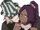 kisuke-urahara-bleach-chapeau-vert-oeil-opimissime-bloop-yoruichi-shihouin-probleme-de-couple