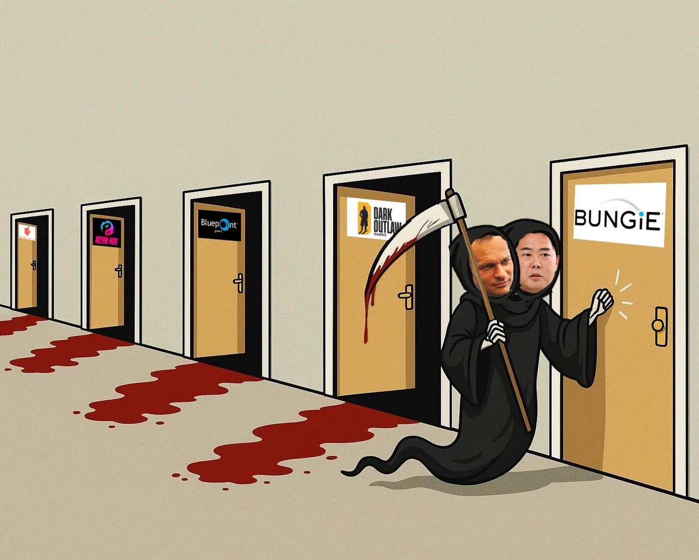 gdc sony playstation ps5 faucheuse killer hideaki fermeture nishino hermen hulst by creditby alan126