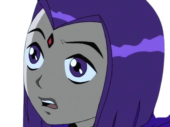 raven teen titans violet pourpre dc comics demi demone trichoporphyree indigo