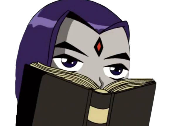 raven teen titans violet pourpre dc comics demi demone trichoporphyree indigo