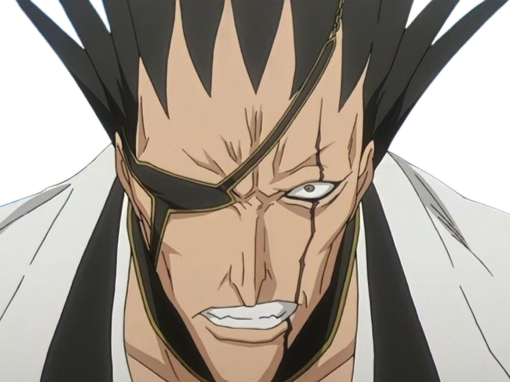 zaraki kenpachi bleach sepp cicatrice cache oeil district 80 bro bloop