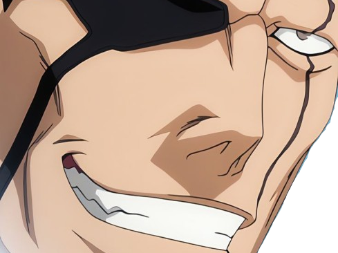 zaraki kenpachi bleach sepp cicatrice cache oeil district 80 bro bloop