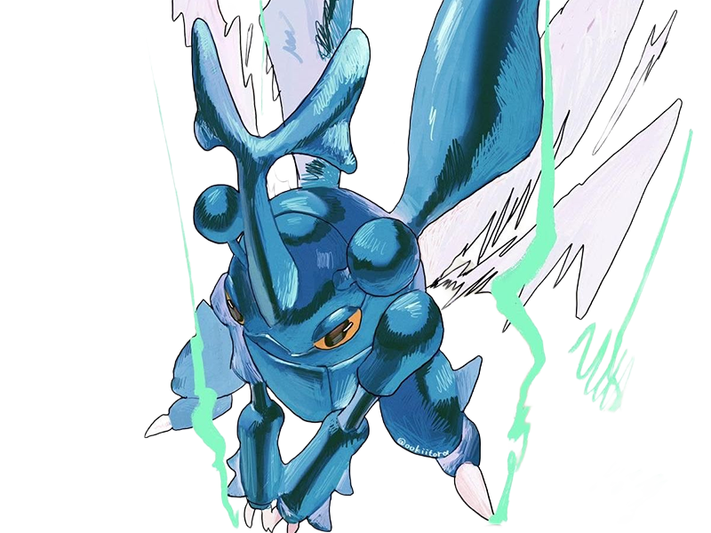 scarhino heracross heracros pokemon pkm anime jeu type insecte combat 2g johto unicorne