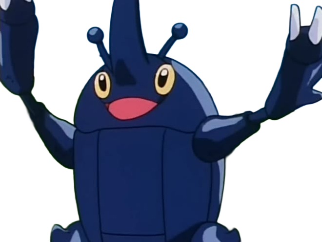 scarhino heracross heracros pokemon pkm anime jeu type insecte combat 2g johto unicorne