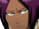 yoruichi-shihouin-bleach-peau-mate-cheveux-violet-yeux-ambre-desdemone-bloop