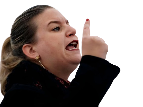 mathilde panot lfi rage doigt gueule moche grisse truie boudin hurle melenchon