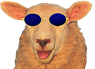 mouton-laine-mignon-langue-lunettes-animal-brebis-oreilles-cute