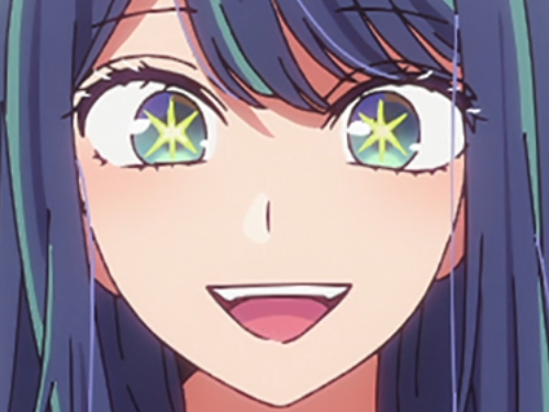 anime kikoojap oshi no ko oshinoko maredioa s3 akane kurokawa yeux etoiles brille