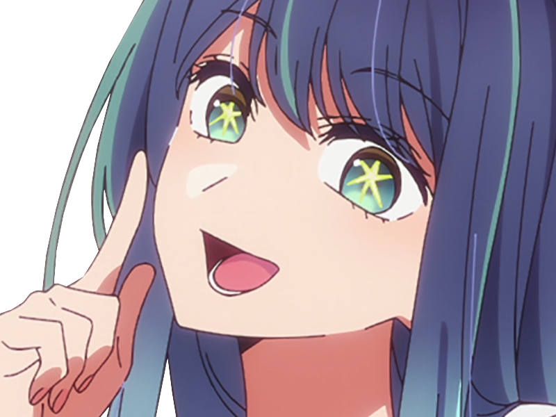 anime kikoojap oshi no ko oshinoko maredioa s3 akane kurokawa yeux etoiles index doigt actually